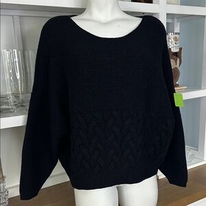 Bundle 5 items @ 20$, pay only 60$ -  Black Women's Crew Neck Sweater